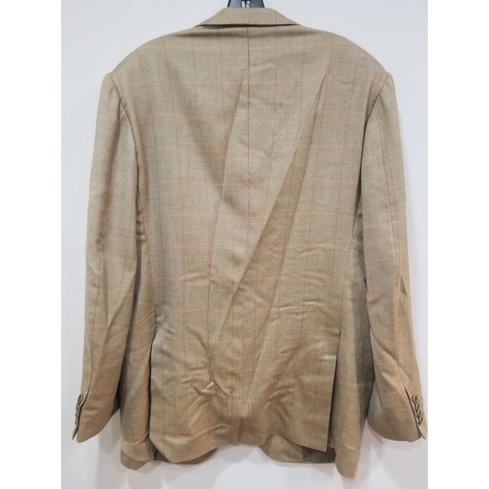 Kiton Tan Plaid Blazer Size 52 100% Cashmere. Display Model - Picture 2 of 6